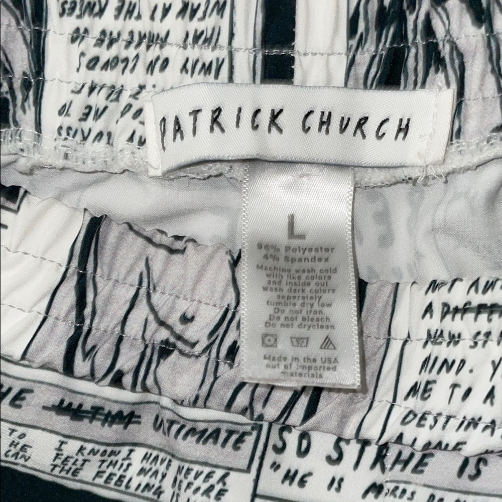 Patrick Church- Black and White Collage Print Joggers - Picture 2 of 7